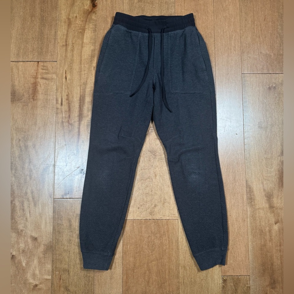 Lululemon At Ease Joggers Heathered Black Charcoal Sweatpants Mens Sz‎ XS M5642S
